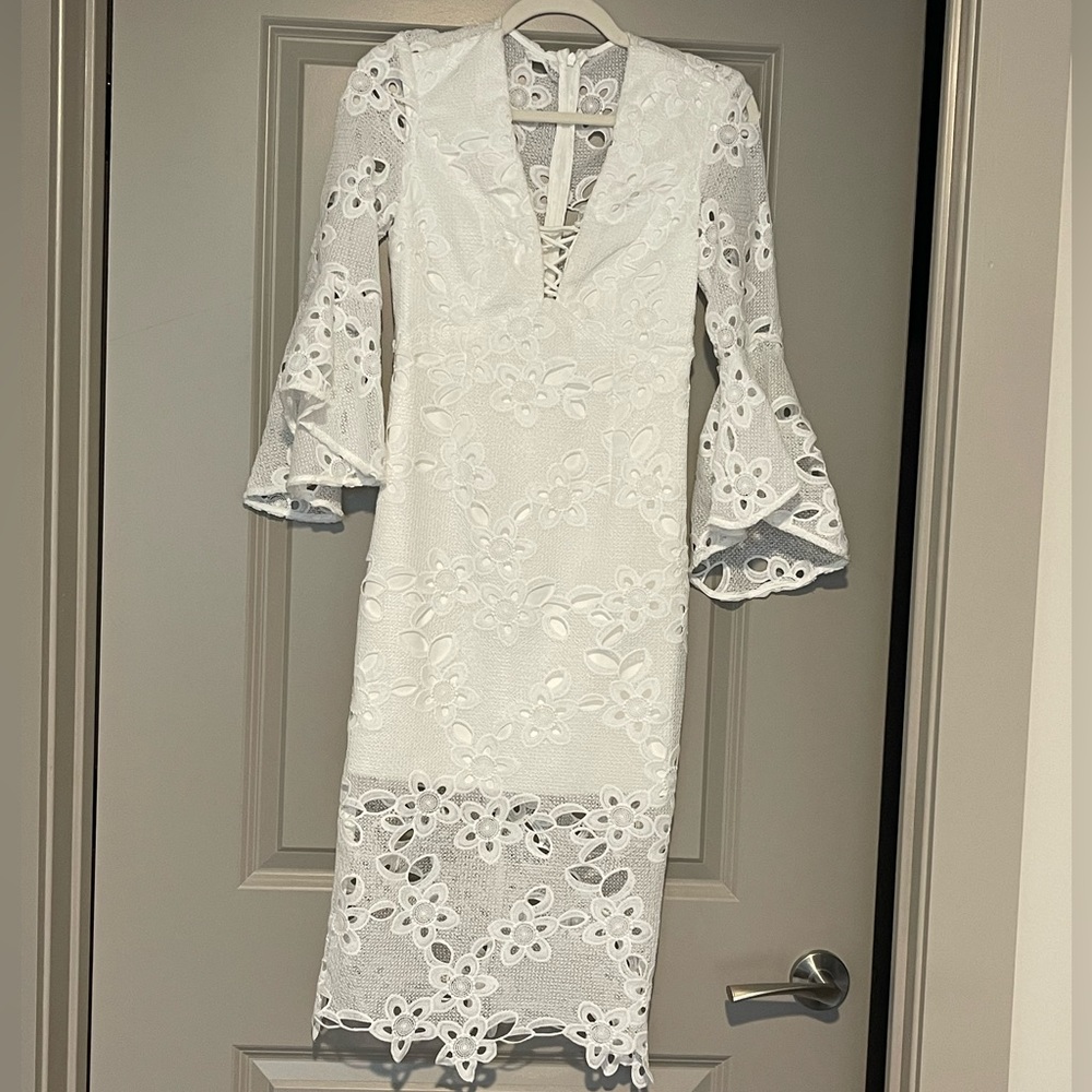 Bardot white dress, new without tags